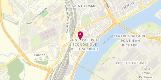 Plan de Aquila Rh, 13 Rue Georges Maugey, 71100 Chalon-sur-Saône