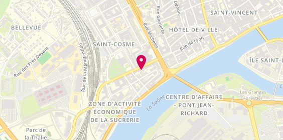Plan de Interaction, 23 grande Rue Saint-Cosme, 71100 Chalon-sur-Saône