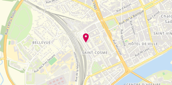 Plan de Adéquat Intérim, 20 Bis avenue Georges Pompidou, 71100 Chalon-sur-Saône