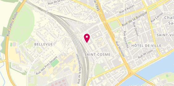 Plan de Adecco, 24 avenue Georges Pompidou, 71100 Chalon-sur-Saône