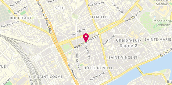 Plan de Actual emploi Chalon-sur-Saone, 15 Rue de la Banque, 71100 Chalon-sur-Saône