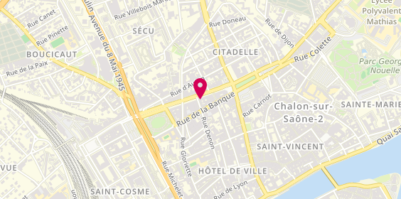 Plan de Start People, 13 Boulevard de la République, 71100 Chalon-sur-Saône