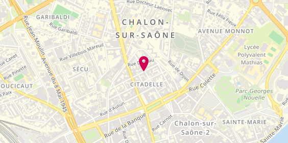 Plan de SATT Intérim, 13 Rue Doct Mauchamp, 71100 Chalon-sur-Saône