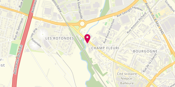 Plan de Flex Emploi, 185 avenue Boucicaut, 71100 Chalon-sur-Saône