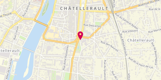 Plan de Régional Intérim, 34 square Gambetta, 86100 Châtellerault