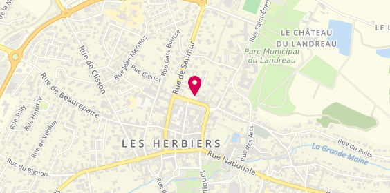 Plan de Agence intérim Synergie Les Herbiers - Foire, 1 place du Champ de Foire, 85500 Les Herbiers