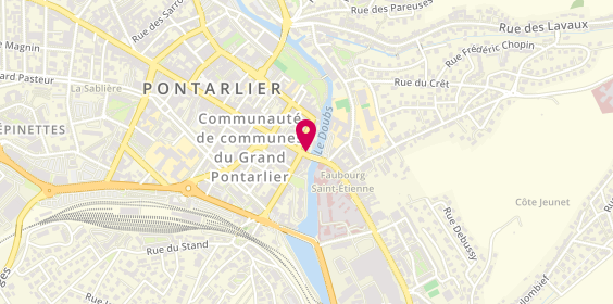 Plan de Cote Job, 2 Bis Rue de la République, 25300 Pontarlier