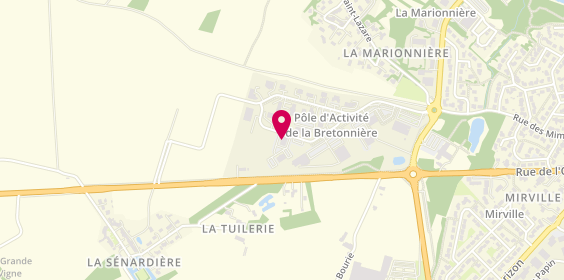 Plan de GROUPCAPA Montaigu - Agence d'Intérim, 10 Rue Augustin Fresnel, 85600 Montaigu-Vendée
