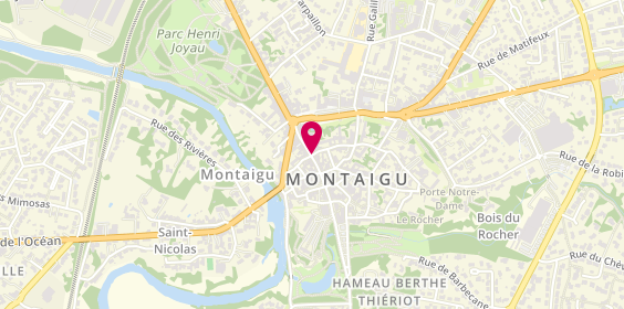Plan de Agence intérim Synergie Montaigu, 27 Rue Georges Clemenceau, 85600 Montaigu-Vendée