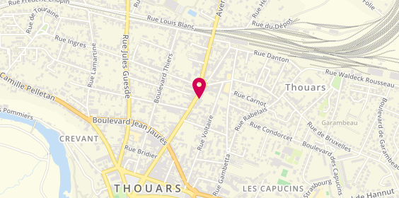Plan de Start People, 60 avenue Victor Leclerc, 79100 Thouars