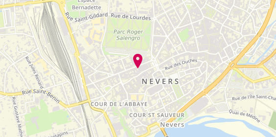 Plan de ID'ées Intérim - Agence de Nevers, 1 Bis avenue Général de Gaulle, 58000 Nevers