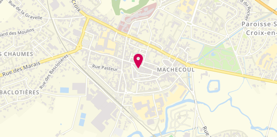Plan de Agence intérim Synergie Machecoul, 25 Rue du Marché, 44270 Machecoul-Saint-Même