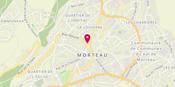 Plan de Adecco Morteau, 1 Rue de la Louhière, 25500 Morteau