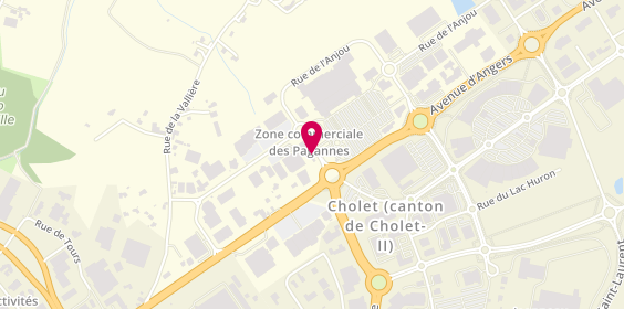 Plan de Agence intérim Synergie Cholet Tertiaire, 1 Rue d'Anjou, 49300 Cholet