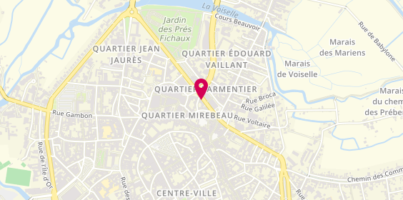 Plan de Agence intérim Synergie Bourges, 19 Boulevard de la République, 18000 Bourges