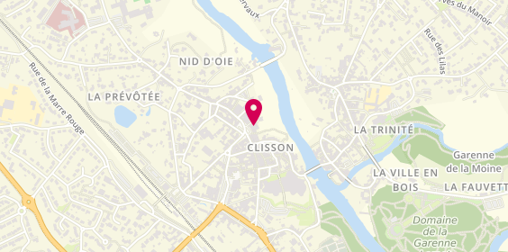 Plan de Agence intérim Synergie Clisson, 11 place Saint-Jacques, 44190 Clisson