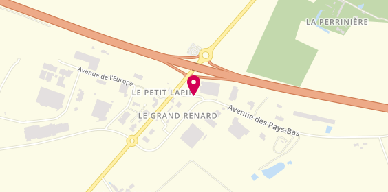 Plan de Agence Intérim Synergie Proxi Janneau, Zone Artisanale du Petit Lapin, 49230 Sèvremoine