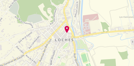 Plan de Artus Interim Loches, 3 Rue Agnés Sorel, 37600 Loches