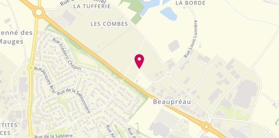 Plan de Adecco, 220 Rue Léonard de Vinci, 49600 Beaupréau-en-Mauges