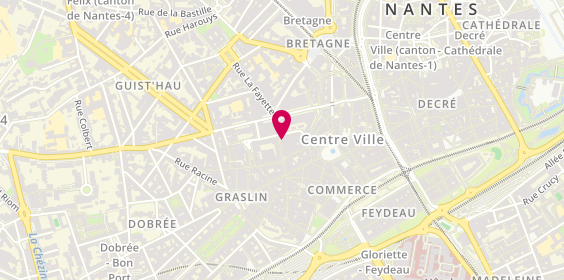 Plan de Staffmatch - Agence Intérim à Nantes, 10 Rue Boileau 1er Étage, 44000 Nantes