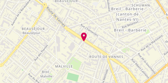 Plan de Interaction, 39 Route de Vannes, 44100 Nantes