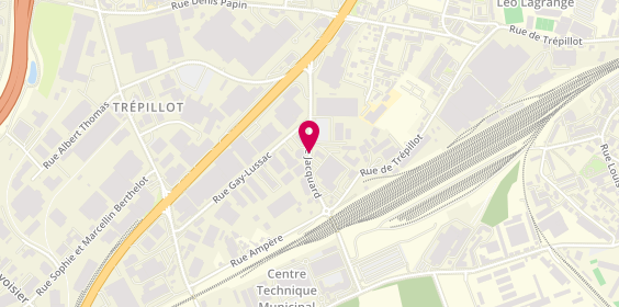 Plan de Adecco, 8 A Rue Jacquard, 25000 Besançon