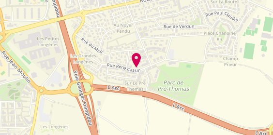 Plan de Agence Connectt CA - Dijon, 49 Rue René Cassin, 21850 Saint-Apollinaire
