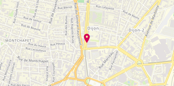 Plan de Interaction Interim, 8 avenue Du Drapeau, 21000 Dijon