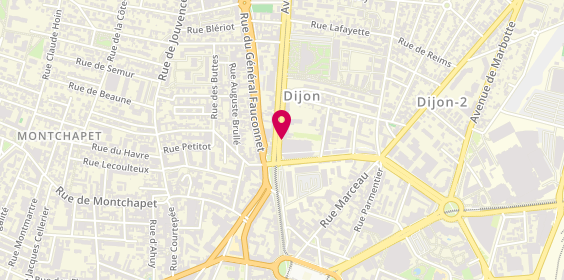 Plan de Interaction Interim - Dijon, 8 avenue Du Drapeau, 21000 Dijon