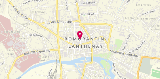 Plan de Agence Partnaire, 34 place de la Paix, 41200 Romorantin-Lanthenay