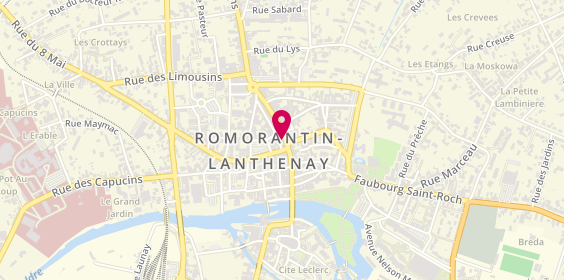 Plan de Samsic Emploi Romorantin, 54 Rue Georges Clemenceau, 41200 Romorantin-Lanthenay