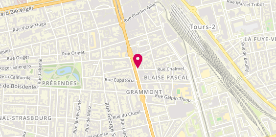 Plan de Chrono Interim Transport et Logistique, 52 Bis avenue de Grammont, 37000 Tours