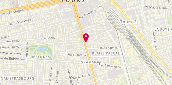 Plan de Interaction, 40 Bis avenue de Grammont, 37000 Tours