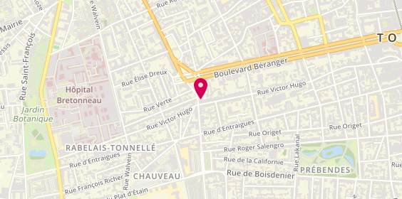 Plan de Proman, 28 Rue Giraudeau, 37000 Tours