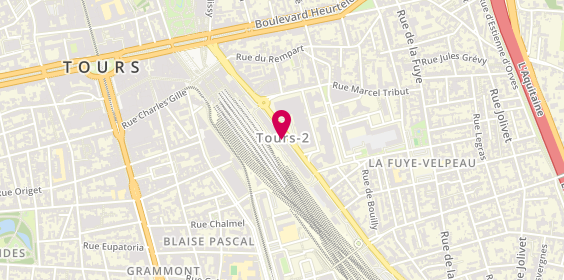 Plan de Adéquat Intérim, 23 Rue Édouard Vaillant, 37000 Tours