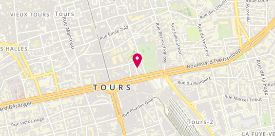 Plan de Teletravail Quadralinda, 8 Rue de Balzac, 37000 Tours
