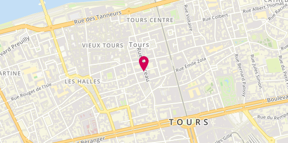 Plan de Sim Agence d'Emploi, 37 Rue Marceau, 37000 Tours