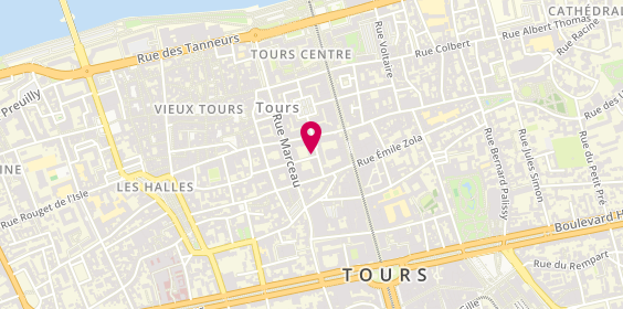 Plan de Triangle Solutions Rh, 17 Rue des Déportés, 37000 Tours