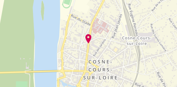 Plan de Motiv Intérim, 43 Rue du Maréchal Leclerc, 58200 Cosne-Cours-sur-Loire