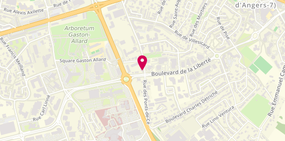 Plan de Supplay Btp/Transport/Logistique, 130 Rue des Ponts de Cé Porte A, 49100 Angers