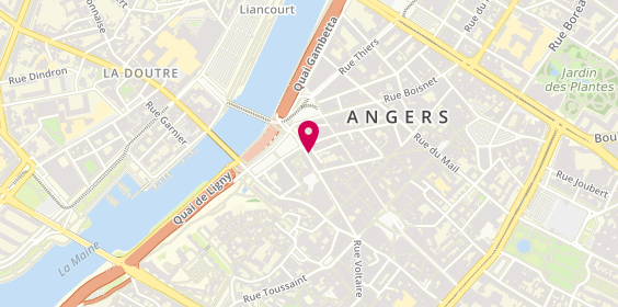 Plan de Régional Intérim, 17 Rue Plantagenêt, 49100 Angers