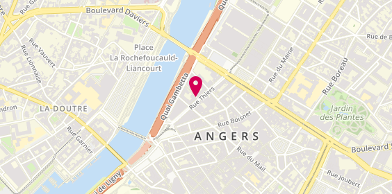 Plan de Actual emploi Angers, 20 Rue Thiers, 49100 Angers