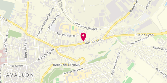 Plan de Regional Interim, 85 Rue de Lyon, 89200 Avallon