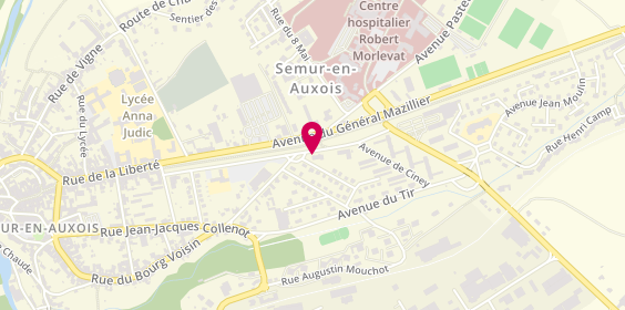 Plan de A.N.S Auxois Nord Service, 1 Rue de Verdun, 21140 Semur-en-Auxois