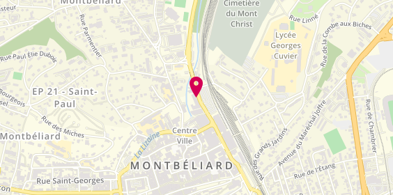 Plan de Crit Montbéliard BTPI (Bâtiment - TP - Transport - Industrie), 47 Bis avenue des Alliés, 25200 Montbéliard