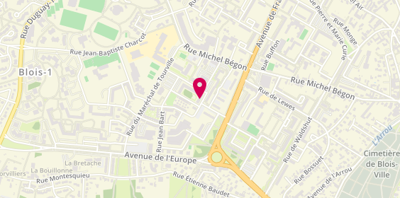 Plan de Association Eurêka, 19 Rue Roland Garros, 41000 Blois