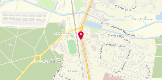 Plan de Adecco, 40 avenue de la République, 41600 Lamotte-Beuvron