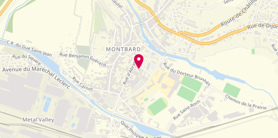 Plan de ID'ées INTERIM - Agence de Montbard, 4 Rue Léon Fourney, 21500 Montbard