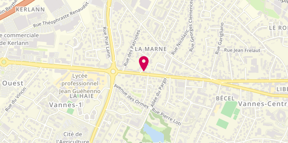 Plan de Adéquat Intérim, 30 Bis avenue de la Marne, 56000 Vannes