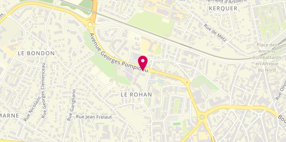 Plan de Adecco, Centre parc Pompidou avenue Georges Pompidou, 56000 Vannes